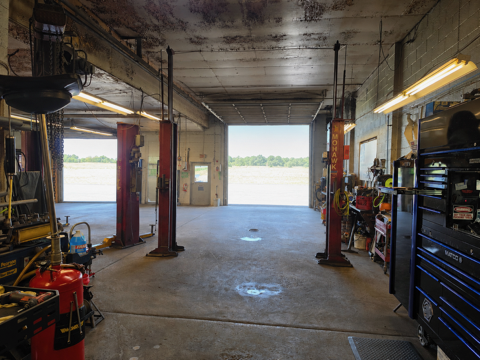 Inside the CV Automotive shop