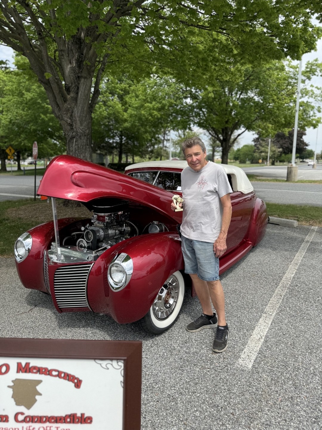 1940 Mercury hot rod at the CV Automotive car show